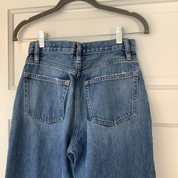 Frame women's jeans 25 Le Original patchwork denim button fly straight leg - Picture 8 of 10